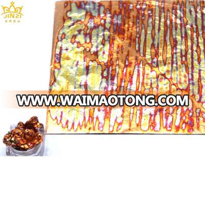 Artificial variegated colored metal gold leaf for crafts decoration