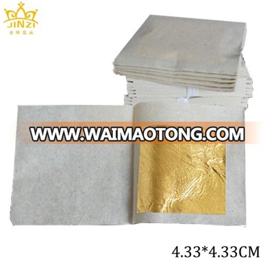 Genuine Edible Real Pure 24K Gold Leaf Sheets 4.33*4.33