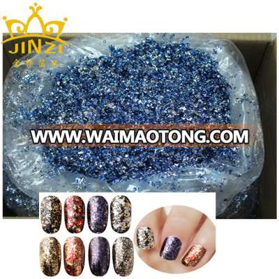 Nail Beauty Products Gold Leaf Flake Nail Art Stamping Polish Nail