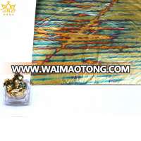 Free sample variegated colorful metal gold leaf foil for wall decoration