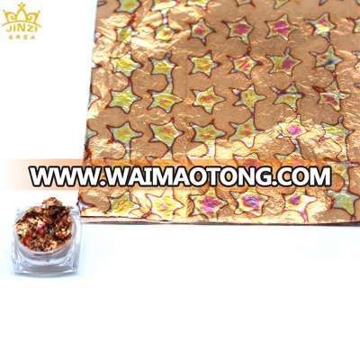 Color variegated copper standard copper gold leaf foils film