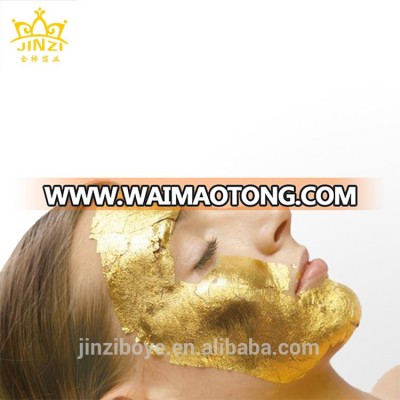 Fashionable 24K Pure Gold Leaf Foil Real Whitening Skin Facial Mask Sheet For Face Care