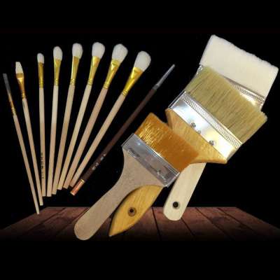 2018 High quality paint tools gold leaf brush for gilding not remove hair smoother soft wool paint brush